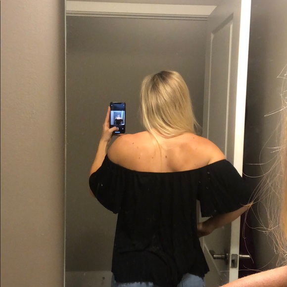 Black off the shoulder top - Picture 3 of 3